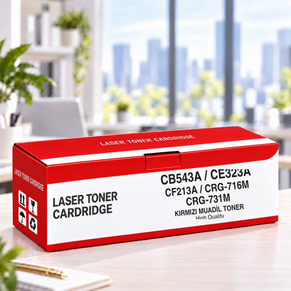 Yugubi Hp Cb543A / Ce323A / Cf213A / Canon Crg-716M / Crg-731M Kırmızı Muadil Toner 1.5K - Kolisi 20 Ad