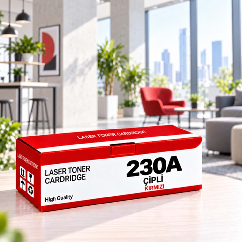 HP 230A W2303A Çipli Kırmızı Muadil Toner 1.8K | YUGUBİ - görsel 2
