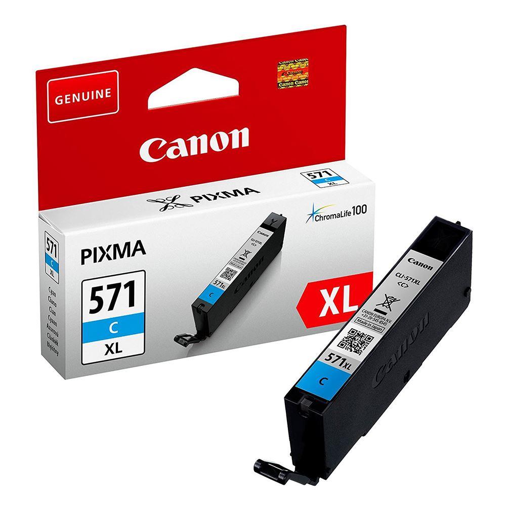 Canon CLI-571XL C Cyan Mavi Yüksek Kapasiteli Mürekkep Kartuş TS5050/9050