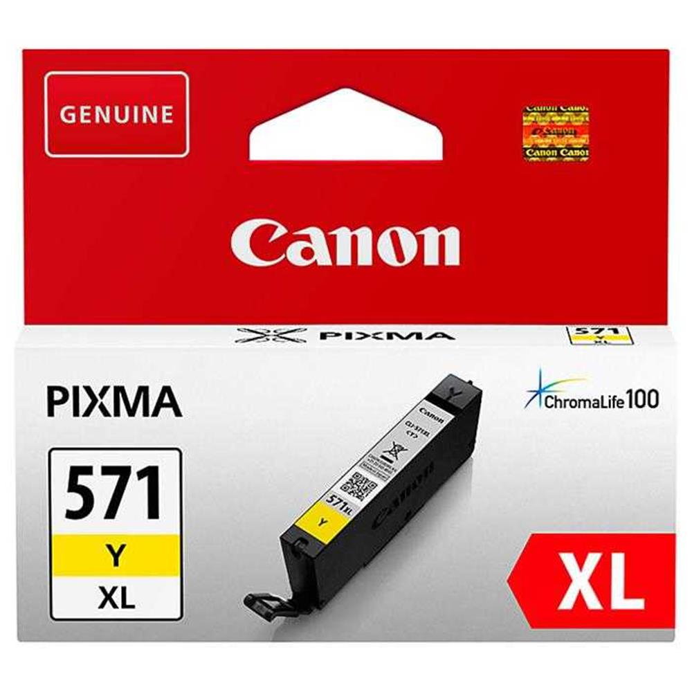 Canon CLI-571XL Y Yellow Sarı Yüksek Kapasiteli Mürekkep Kartuş TS5050/9050