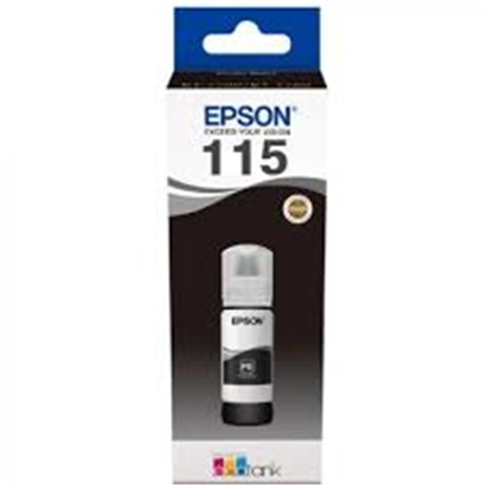 Epson 115 Black Siyah Şişe Mürekkep T07C14A L8160/L8180