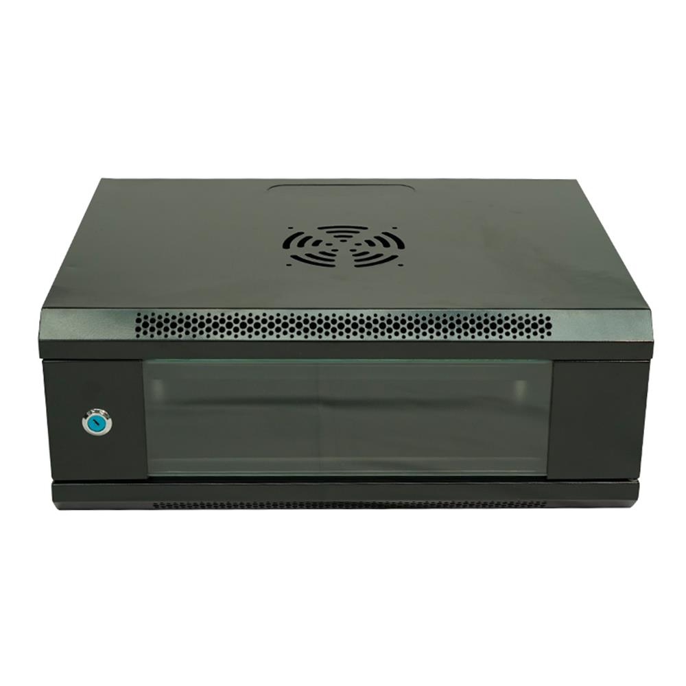 Racksan ML-6404S 4U Duvar Tipi Kabinet (200*530*400) Raf+Fan+Priz - görsel 2