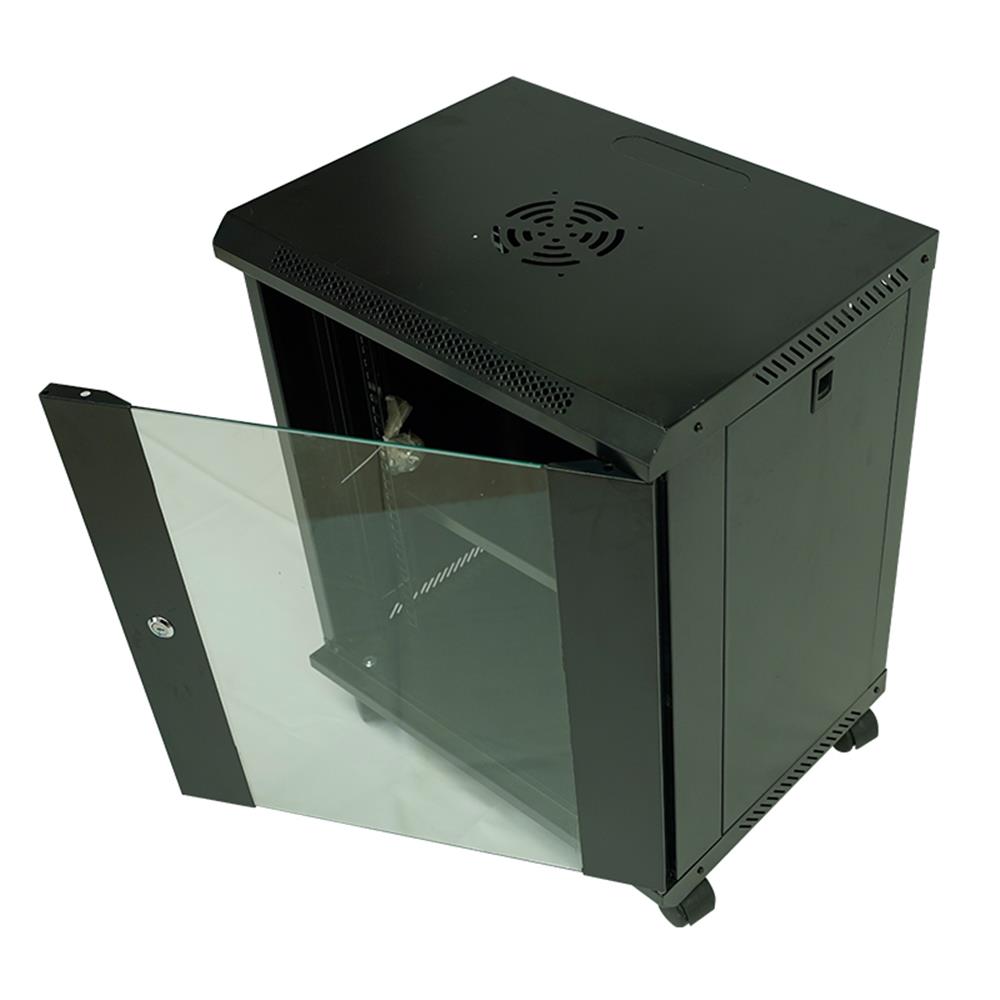 Racksan ML-6412S 12U Duvar Tipi Kabinet (600*530*400) Raf+Fan+Priz - görsel 2