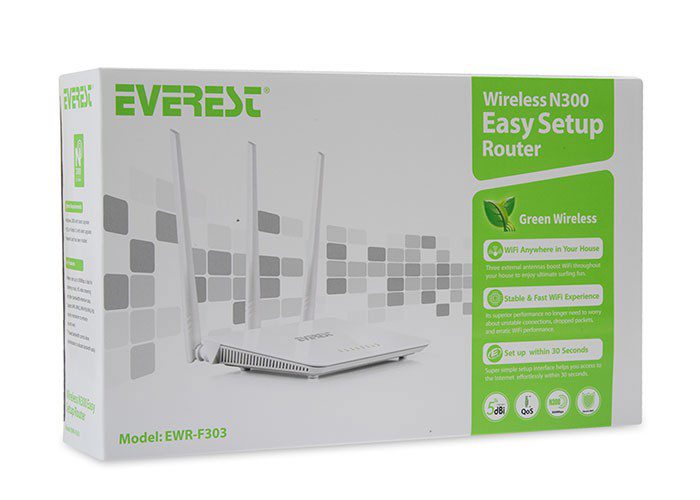 Everest EWR-F303 2.4GHz 300Mbps 1Wan + 3Lan Portlu Wireless Router - görsel 5