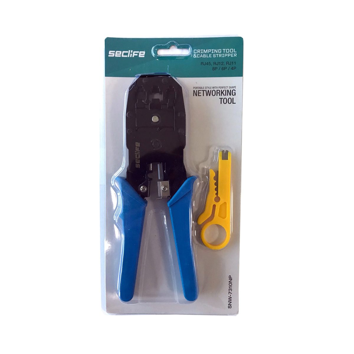 Seclife SNW-7310 RJ11/RJ12/ RJ45 3 Girişli Sıkma Pensesi - görsel 2