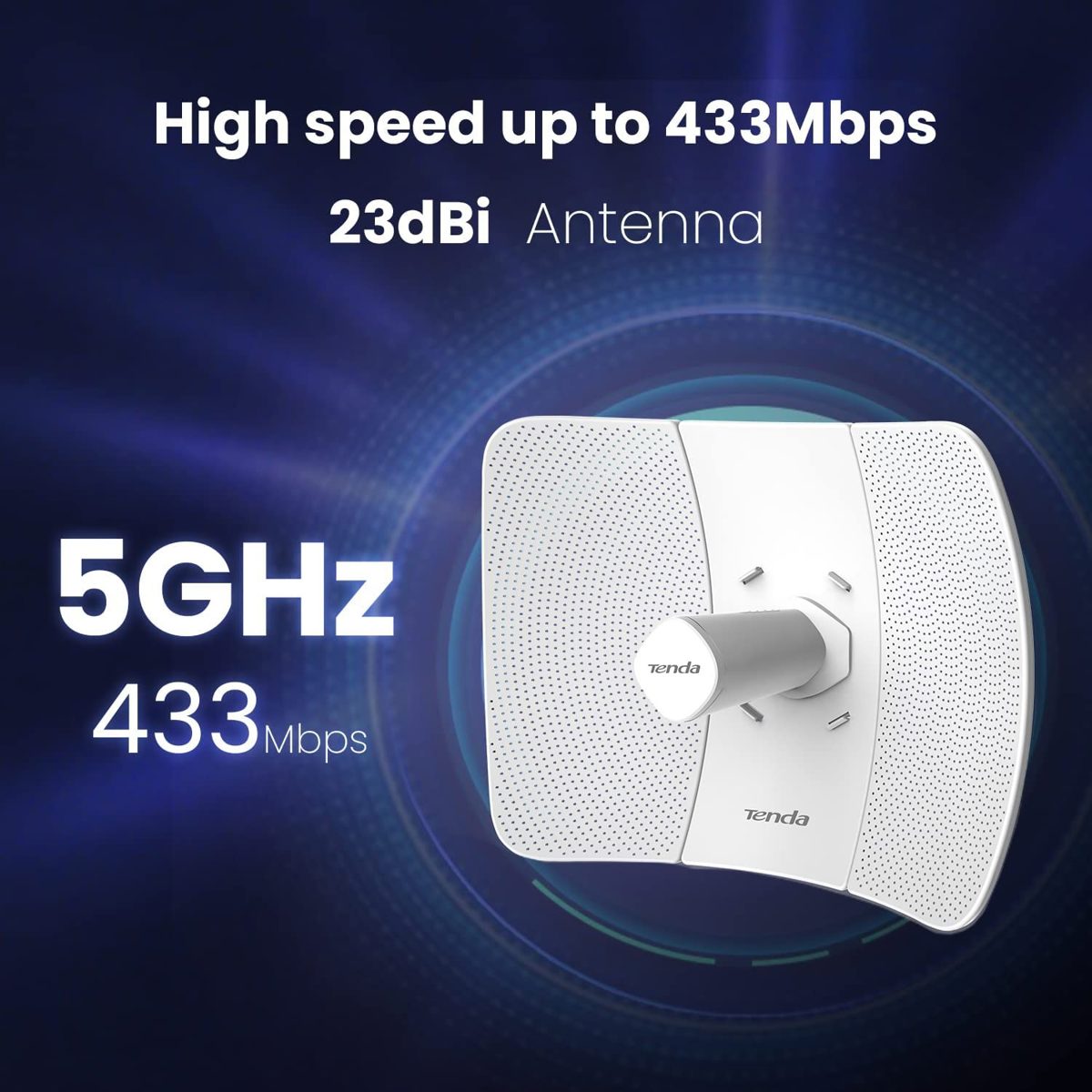 Tenda O8 5GHz 23dBi 11ac Dış mekan CPE Access Point - görsel 2