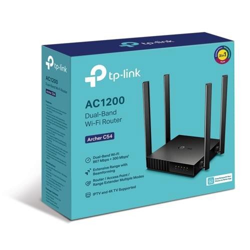 TP-Link Archer C54 AC1200 5 Port Dual Band Wi-Fi Router - görsel 3