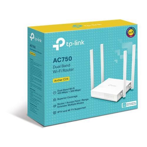 TP-Link Archer C24 AC750 4Port Dual Band Wi-Fi Router - görsel 3