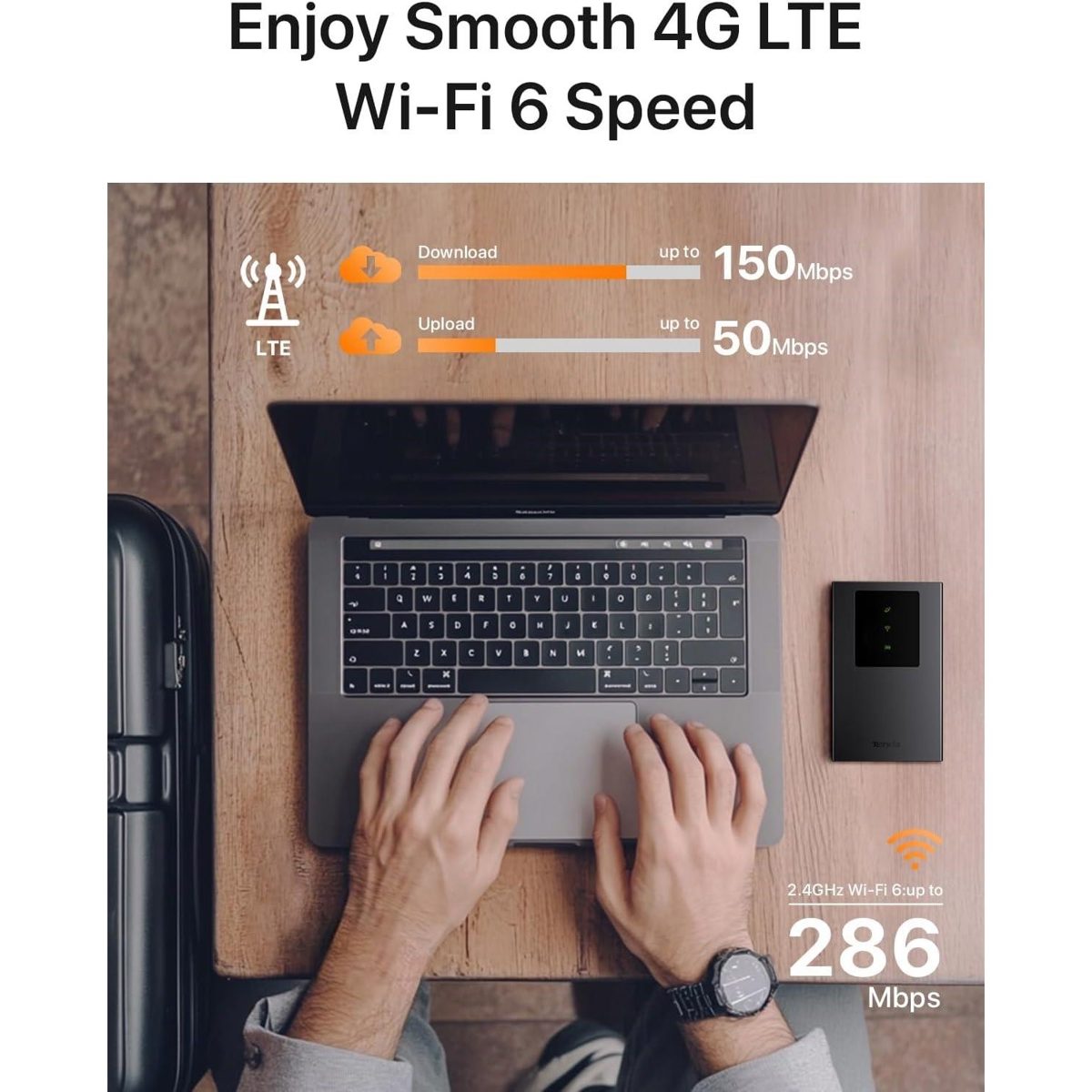Tenda MF3 4G LTE WiFi6 Bataryalı Taşınabilir Mobil Router - görsel 5