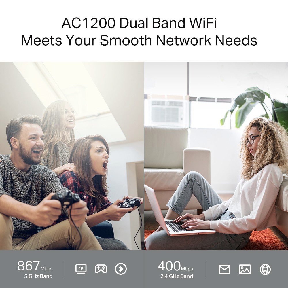 TP-Link Archer C64 AC1200 Dual Band Wi-Fi Router - görsel 4