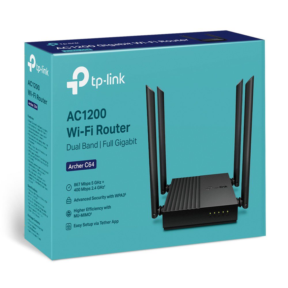 TP-Link Archer C64 AC1200 Dual Band Wi-Fi Router - görsel 7