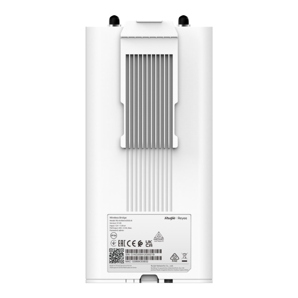 Ruijie Reyee RG-AIRMETRO550G-B 2 PORT 10/100/1000 867MBPS 10KM 5GHz Access Point - görsel 4