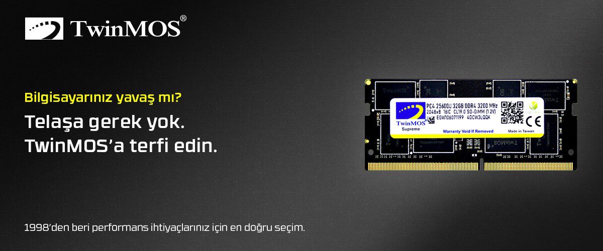 8GB TwinMOS 3200MHz (MDD48GB3200N) DDR4 Notebook Ram - görsel 2