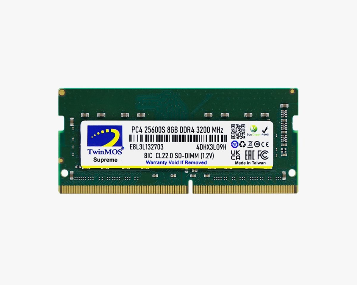 8GB TwinMOS 3200MHz (MDD48GB3200N) DDR4 Notebook Ram