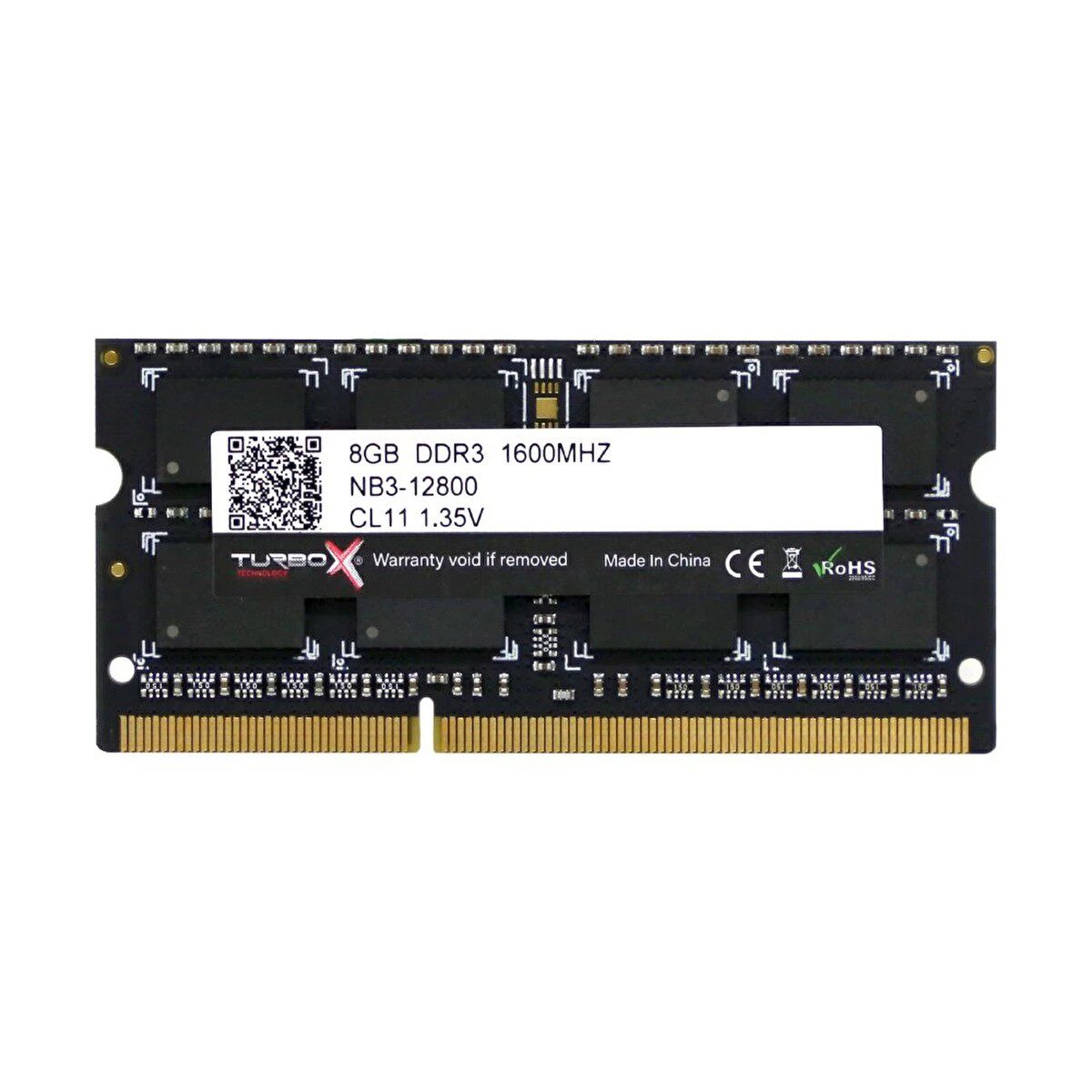 8GB Turbox Evorion X DDR3 1600MHz Notebook Ram