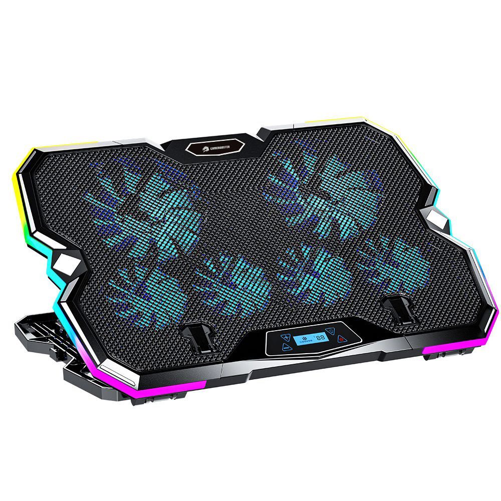 GameBooster GB-NS10 Hurricane RGB+Telefon Stant Notebook Soğutucu - görsel 3