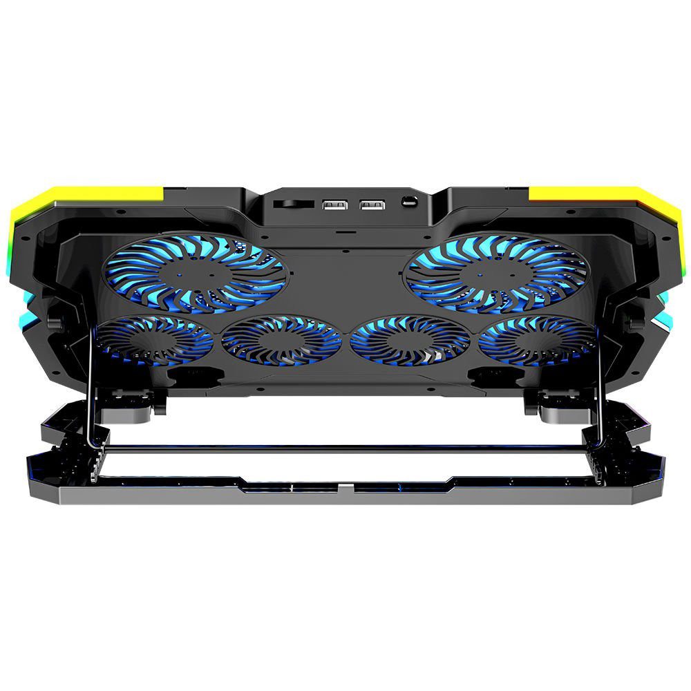 GameBooster GB-NS10 Hurricane RGB+Telefon Stant Notebook Soğutucu - görsel 4
