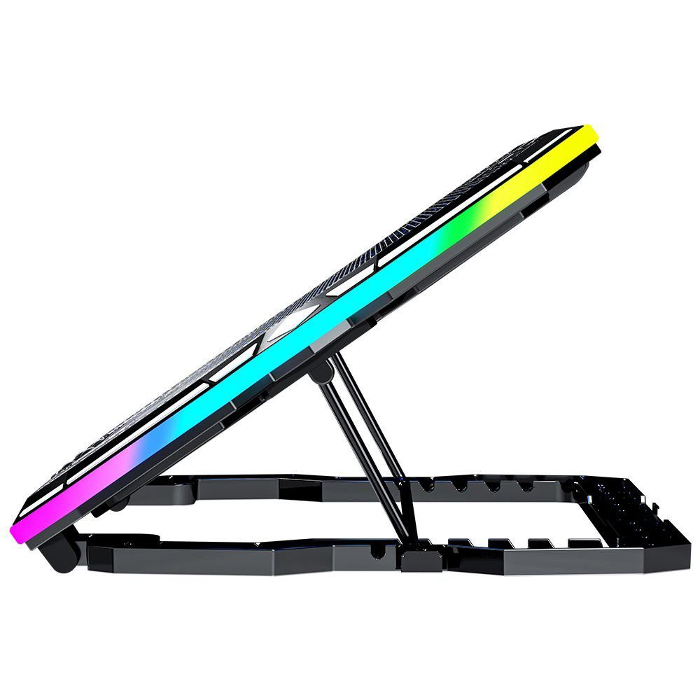 GameBooster GB-NS10 Hurricane RGB+Telefon Stant Notebook Soğutucu - görsel 5