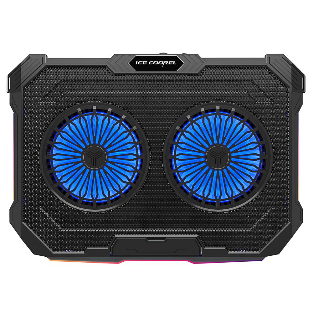 Rampage Sirius S46 15"-17" RGB Işıklı 2 Fanlı Yükseklik Ayarlı 125*125*15 2 USB Port Notebook Soğutu