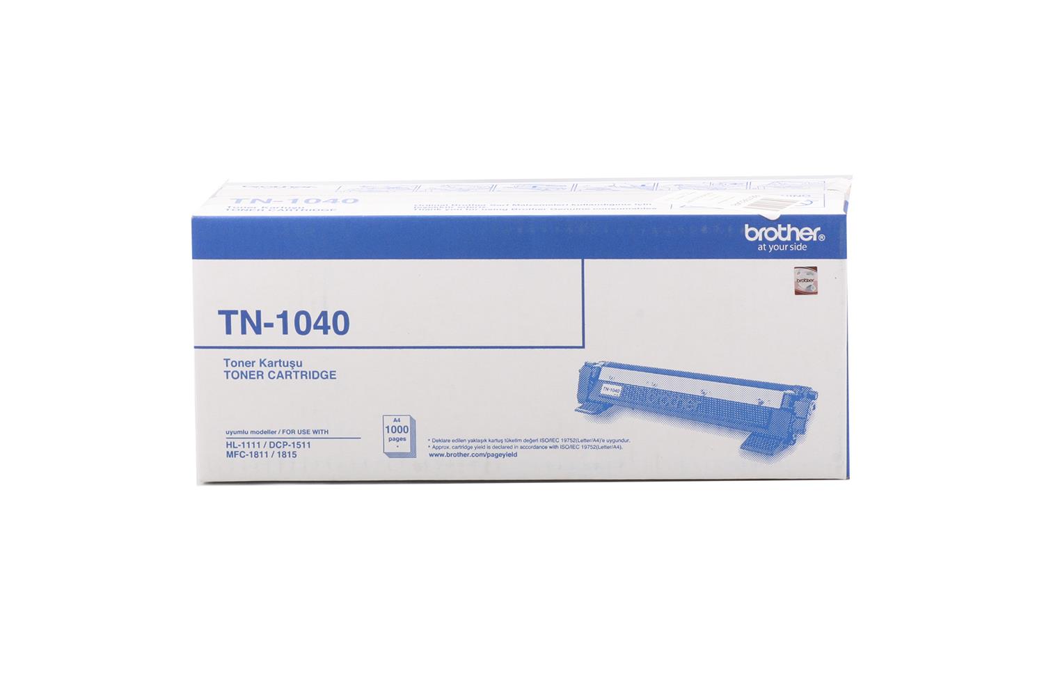 Brother TN-1040 1.000 Sayfa Black Siyah Toner HL-1111/1211 DCP-1511 MFC-1810/1811/1815/1911