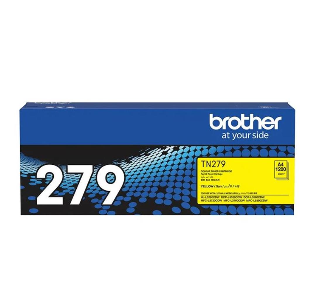 Brother TN-279Y Yellow Sarı Toner HL-L3280CDW DCP-L3520/3560 MFC-L3720/3760/8390 1.200 Sayfa