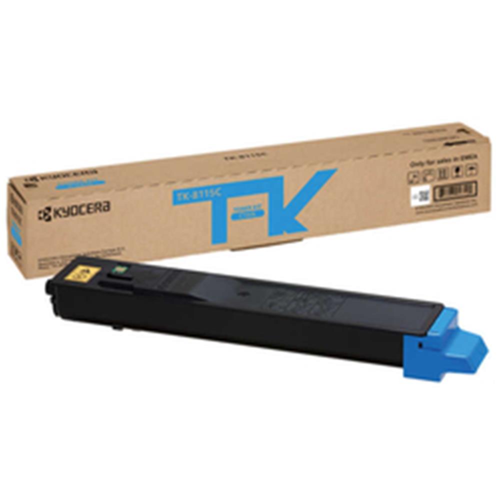 Kyocera TK-8115C Cyan Mavi Orjinal Fotokopi Toneri Ecosys M8124cidn/M8130cidn 6.000 Sayfa
