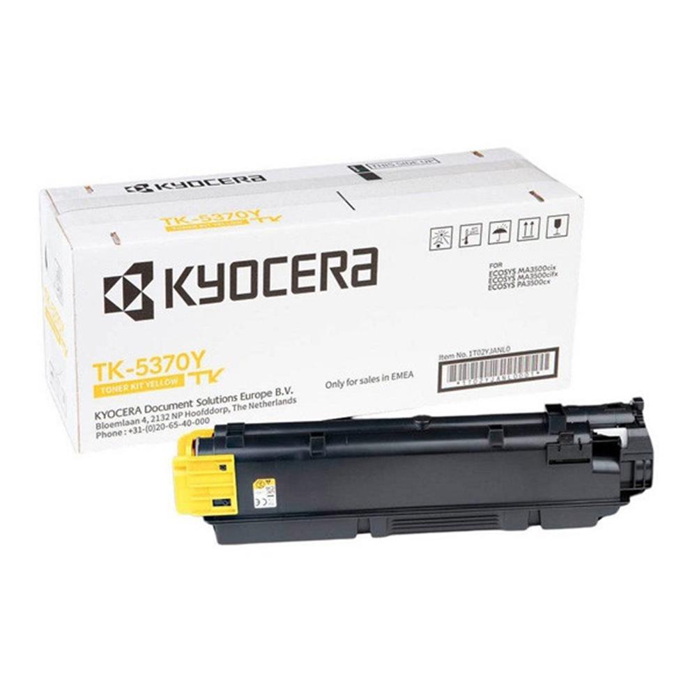 Kyocera TK-5370Y Yellow Sarı Orjinal Fotokopi Toneri Ecosys MA3500cix / MA3500cifx 5.000 Sayfa