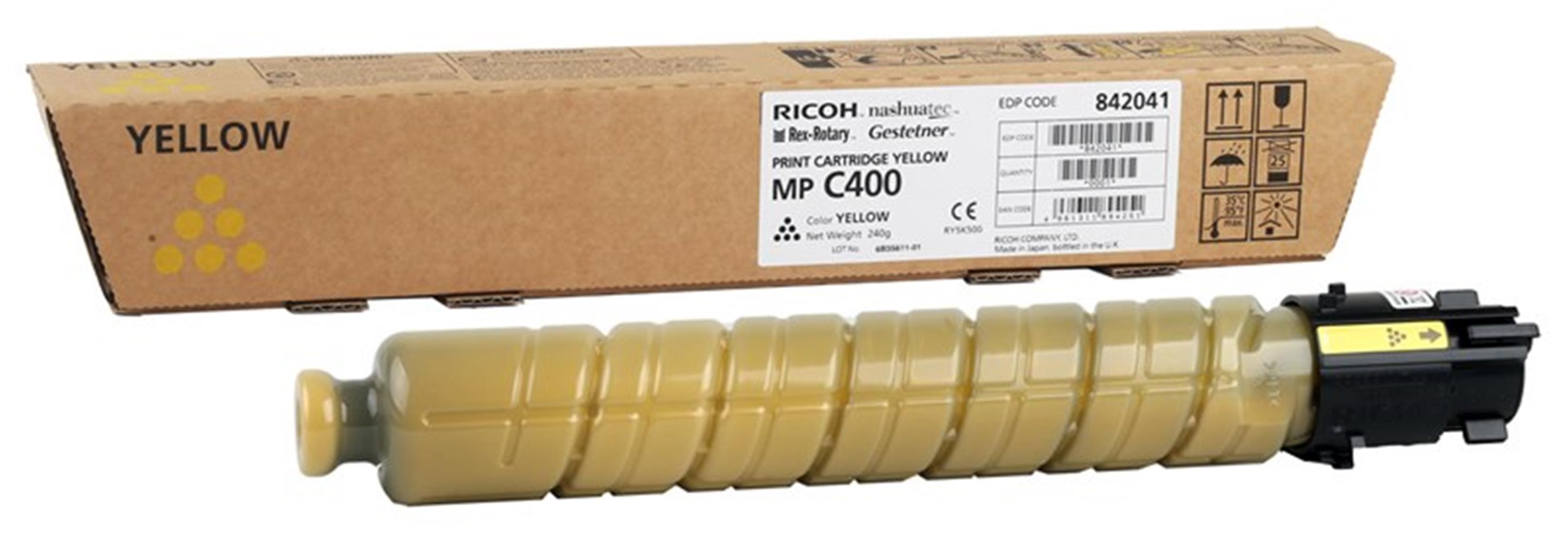 Ricoh MP C400 Yellow Sarı Orjinal Fotokopi Toneri MP C300/401 10.000 Sayfa