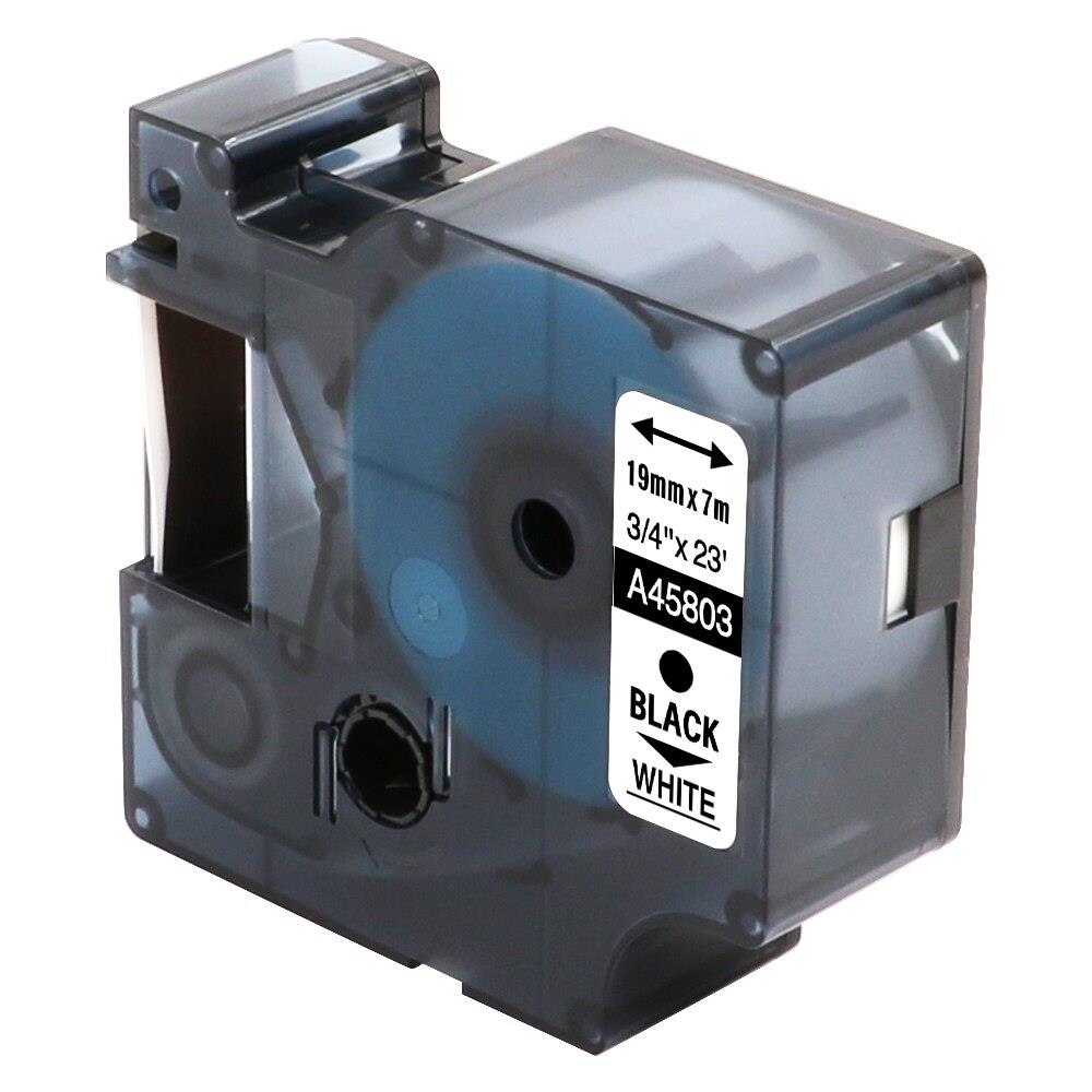 DYMO S0720930 D1 Yedek Şerit, 24 mm x 7 mt, Beyaz/ Siyah (53713)