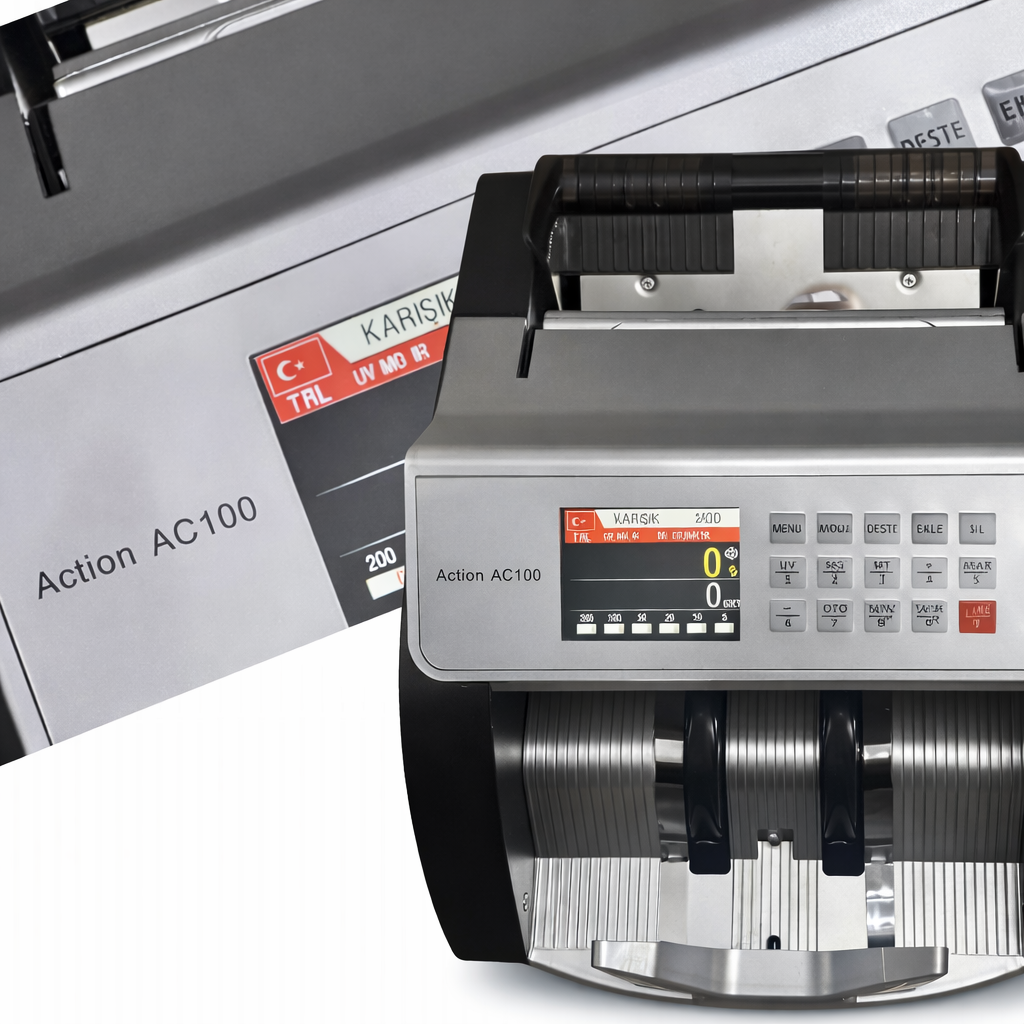 Action AC100 TL / EURO Kağıt Para Sayma Makinesi - görsel 4