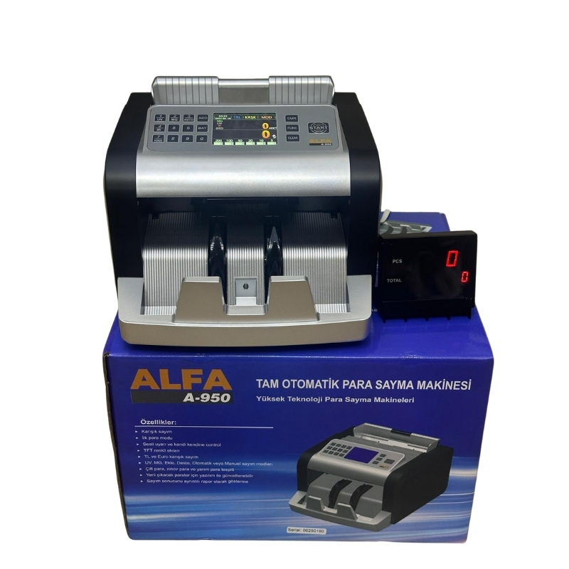 Alfa A-950 TL / Euro Kağıt Para Sayma Makinesi - görsel 4