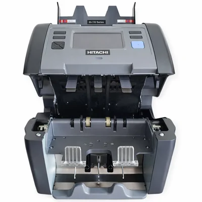 Hitachi I-Hunter IH-110 Tam Fitness Özellikli Çift Katlı, 30 Ülke Para Birimi Destekli Karışık Para Sayma Makinesi - görsel 2