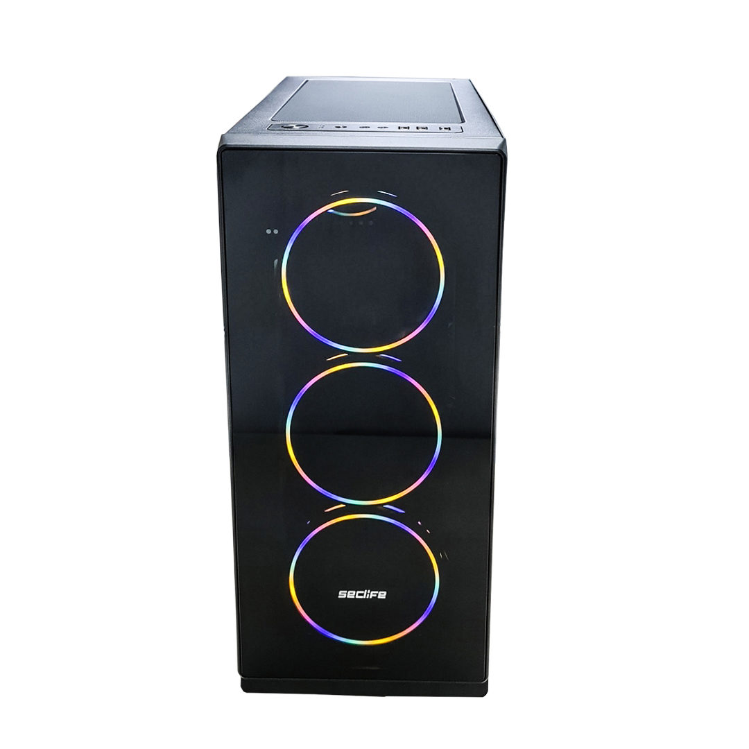 Seclife SLC-G7055 500W (4xDual-Ring Fan) Gaming Kasa - görsel 2