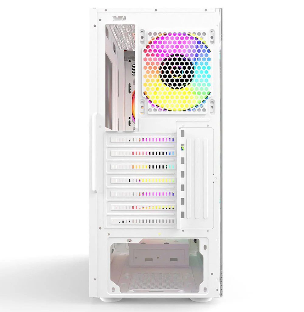 GameBooster GB-T005MW USB3.0 RGB Fan Mesh Panel Beyaz Kasa (PSU Yok) - görsel 2