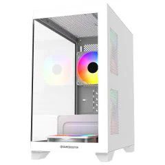GameBooster GB-M6001W 600W 4*12 R.Bow Fan USB 3.0 Seaview MidT MATX Gaming Kasa - görsel 3