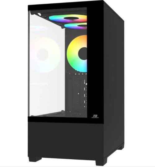 PowerBoost PB-M5001B 500w 3x12cm Rainbow Fanlı USB 3.0 Seaview mATX Gaming Siyah - görsel 3