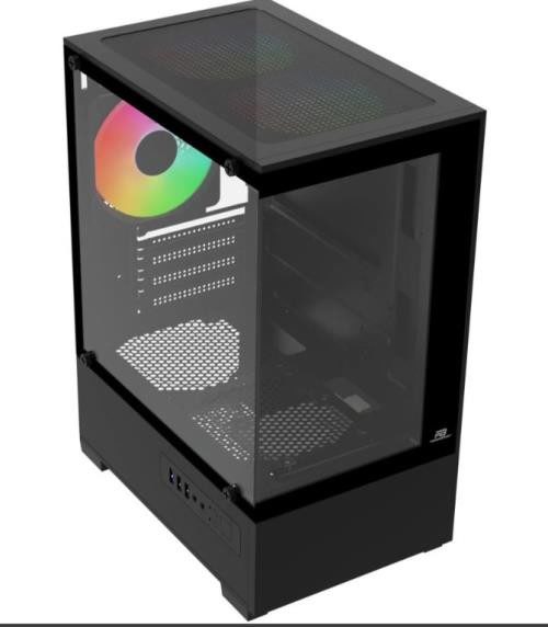 PowerBoost PB-M5001B 500w 3x12cm Rainbow Fanlı USB 3.0 Seaview mATX Gaming Siyah - görsel 4