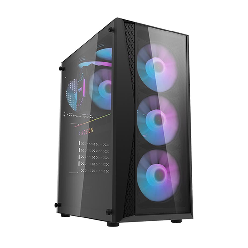 darkFlash DK352 PLUS 650W Bronze 80+ Power Supply 4*12cm ARGB Fan Siyah Kasa - görsel 2