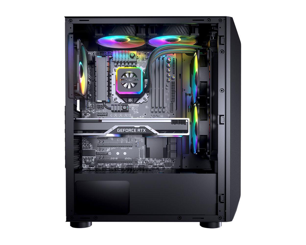 Cougar MX410 Mesh-G RGB Kasa (Cougar XTC650 650W 80+ Power Supply)