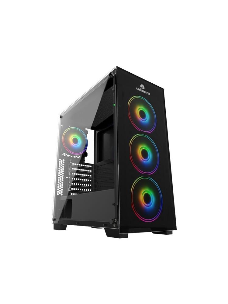 GameboosterGB-PE05B 600w 80+ USB3.0 Full Siyah Tempered Glass RGB Fanlı kasa - görsel 2