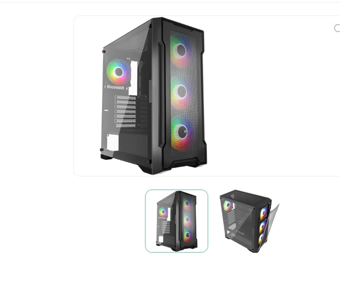 GameBooster FALCON GB-A750B 750w 80+ Bronze USB 3.0 Mesh ARGB ATX Mid Tower Gaming Kasa - görsel 2
