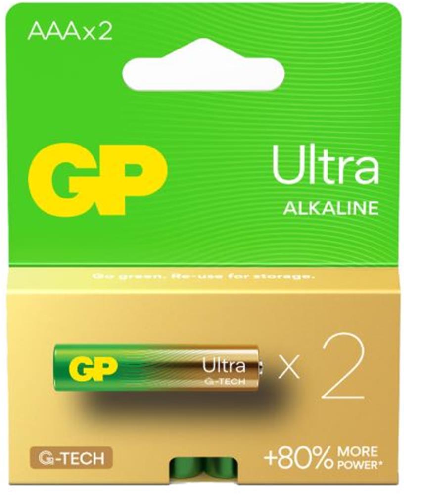 GP G-Tech LR03 AAA Boy Ultra Alkalin İnce Kalem Pil 2'li Paket GP24AU-2U2