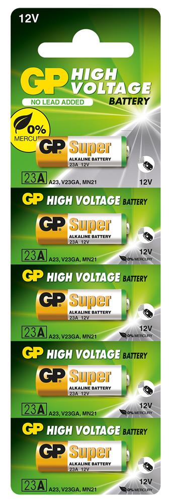 GP GP23A-C5 23A 12V Alkalin Spesifik 5'li Paket Pil Kumanda - görsel 2
