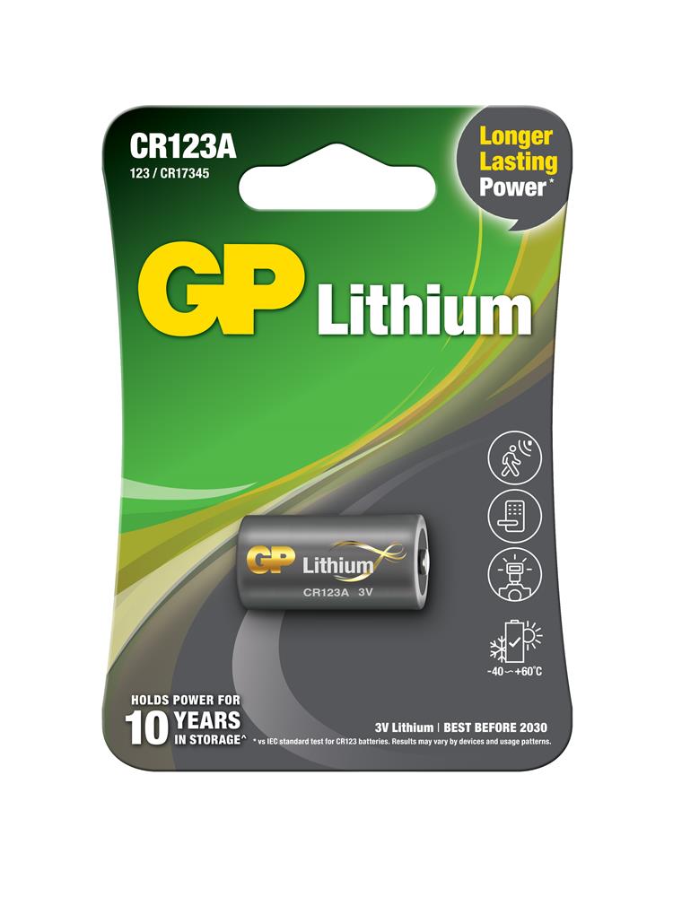 GP CR123A 3V Lityum Tekli Paket Pil (GPCR123A-U1) Fotoğraf Makinesi Pili - görsel 2