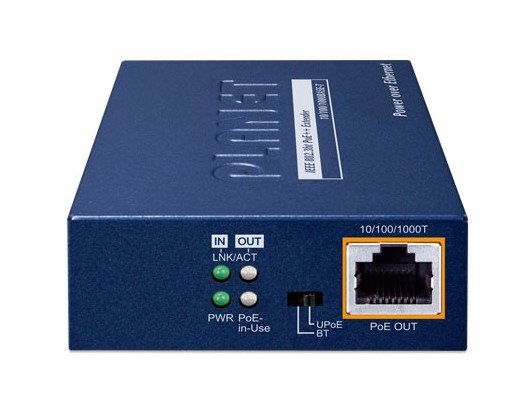 Planet PL-POE-E301 1-Port 802.3bt to 1-Port 802.3bt Gigabit PoE++ Sinyal Uzatma Cihazı - görsel 3