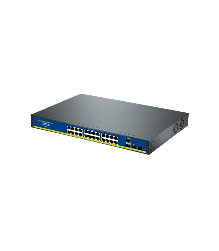 NVC-S2124GP2G2S 24 Port 2 Uplink Full Giga 2SFP Cloud POE Switch - görsel 2