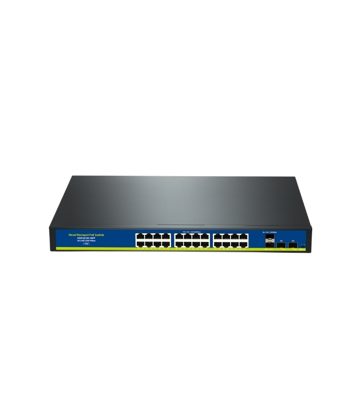 NVC-S2124GP2G2S 24 PORT 2 UPLINK FULL GIGA 2SFP CLOUD POE SWITCH