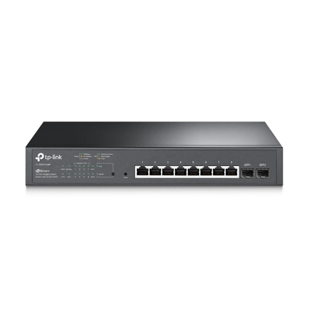 Omada Tp-Link TL-SG2210MP 8 Port Poe+ 10/100/1000Mbps 2 SFP Yönetilebilir Switch