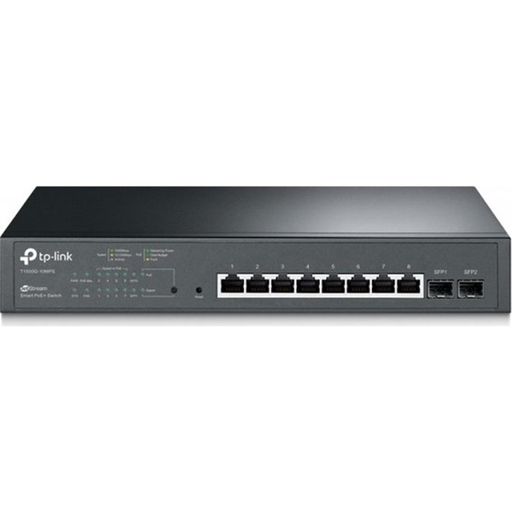 Omada Tp-Link SG2210P 8 Port Poe+ 10/100/1000 Mbps 2 SFP Yönetilebilir Switch