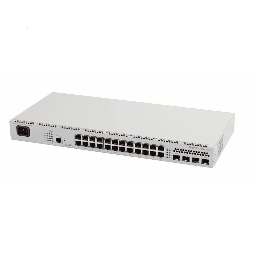 Eltex MES2324P 24 Port GigE PoE 380W + 4x10G SFP+ L2+ Ethernet Access Switch - görsel 2